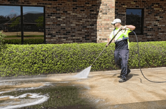 commercial concrete cleaning in carmel